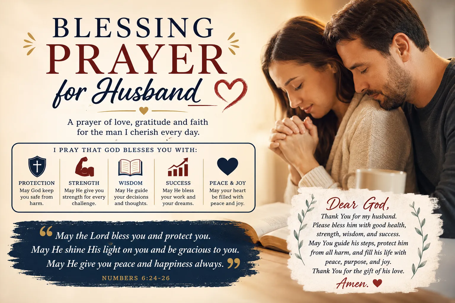 Short Blessing Birthday Wishes for Husband